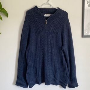 oversized knit quarter-zip